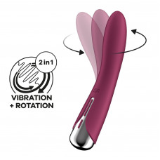 Вібратор точки G Satisfyer Spinning Vibe 1 Red з обертанням, 2 мотори — Keks-Hub