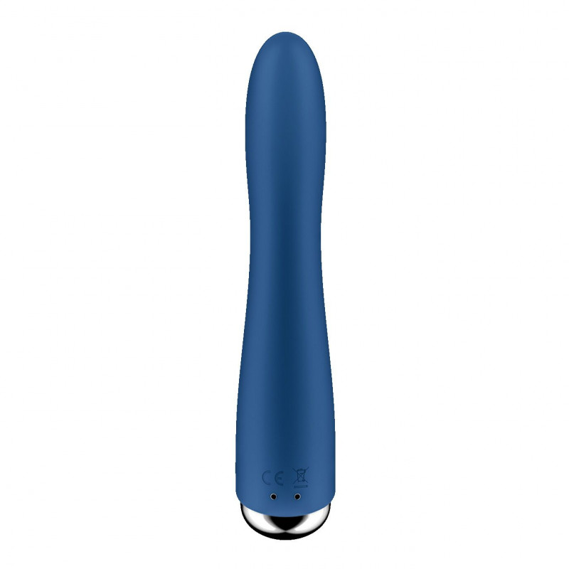 Текстура силіконового покриття вібратора Satisfyer Spinning Vibe 1 Blue, приємна на дотик