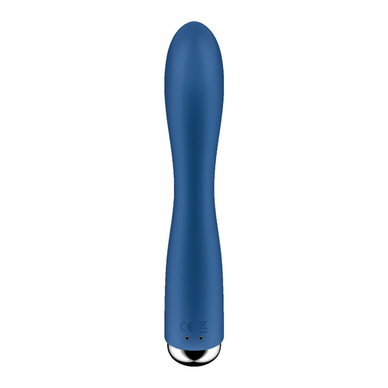 Вібратор-кролик Satisfyer Spinning Rabbit 1 Blue, текстура силіконового покриття