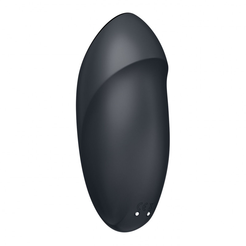 Вібростимулятор Satisfyer Tap & Climax 1 Grey: демонстрація кнопок керування та індикаторів