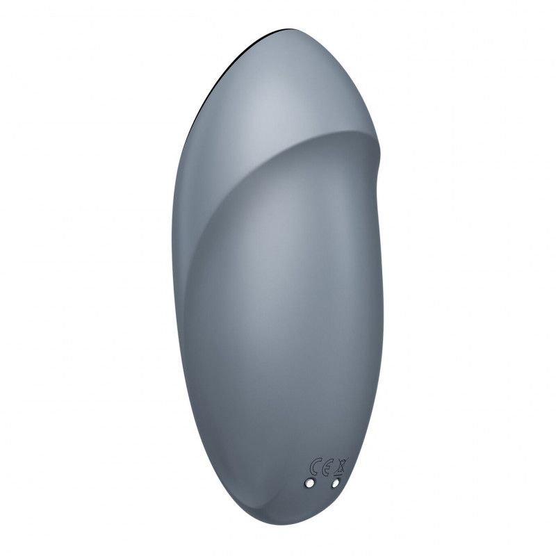 Satisfyer Tap & Climax 1 Bluegrey: задній вигляд, місце для кнопки керування