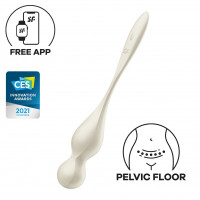 Вагинальные смарт-шарики Satisfyer Love Birds 1 Connect App White, 78 г
