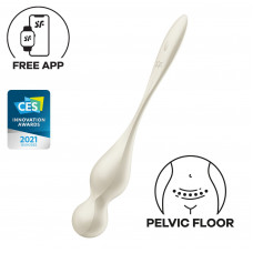 Вагінальні смарт-кульки з вібрацією Satisfyer Love Birds 1 Connect App White, 78 г — Keks-Hub