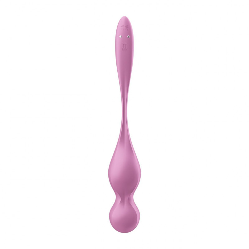 Упаковка вагінальних смарт-кульок Satisfyer Love Birds 1 Connect App Pink: стильний дизайн та інформація про товар