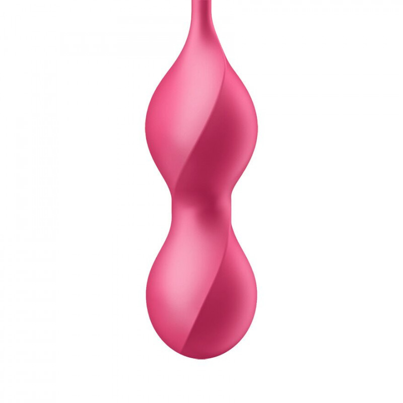Текстура силікону вагінальних смарт-кульок Satisfyer Love Birds 2 Connect App Red, гладка та ніжна
