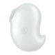 Satisfyer Cutie Ghost White, вигляд збоку, демонстрація форми