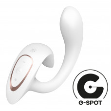 Вагінально-кліторальний вібратор Satisfyer G for Goddess 1 White, 2 мотори — Keks-Hub