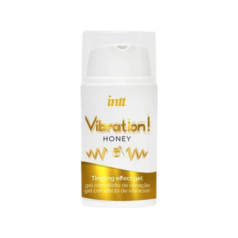 Упаковка рідкого вібратора Intt Vibration Honey (15 мл) - стильний дизайн