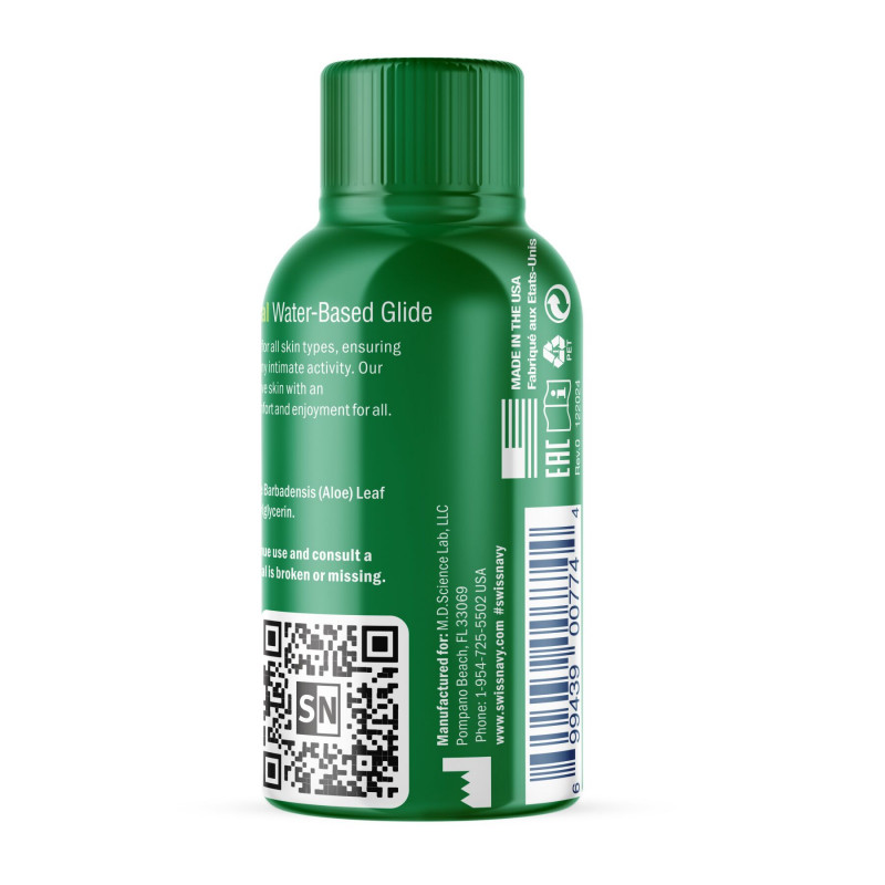 Текстура лубриканта Swiss Navy NATURAL All Natural, 29,5 мл, крупним планом