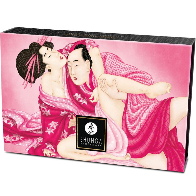 Shunga Пудра для тіла Raspberry Feeling, 75 г - детальний вигляд баночки з ягодами малини