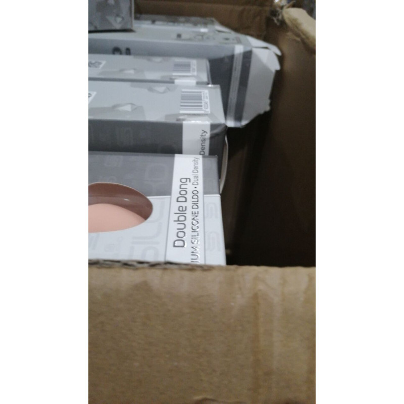 Фалоімітатор SILEXD Billy-Joe Double Dong M Flesh - вигляд збоку, демонстрація текстури