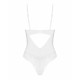 Вигляд ззаду білого боді Obsessive Alissium Teddy XS/S