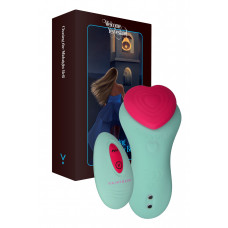 Вібратор у трусики FairyGasm HeartGem green на магніті з пультом ДК — Keks-Hub