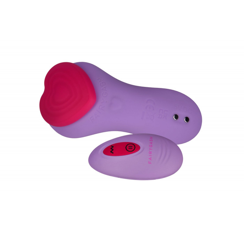 FairyGasm HeartGem вібратор для трусиків фіолетовий - текстура поверхні