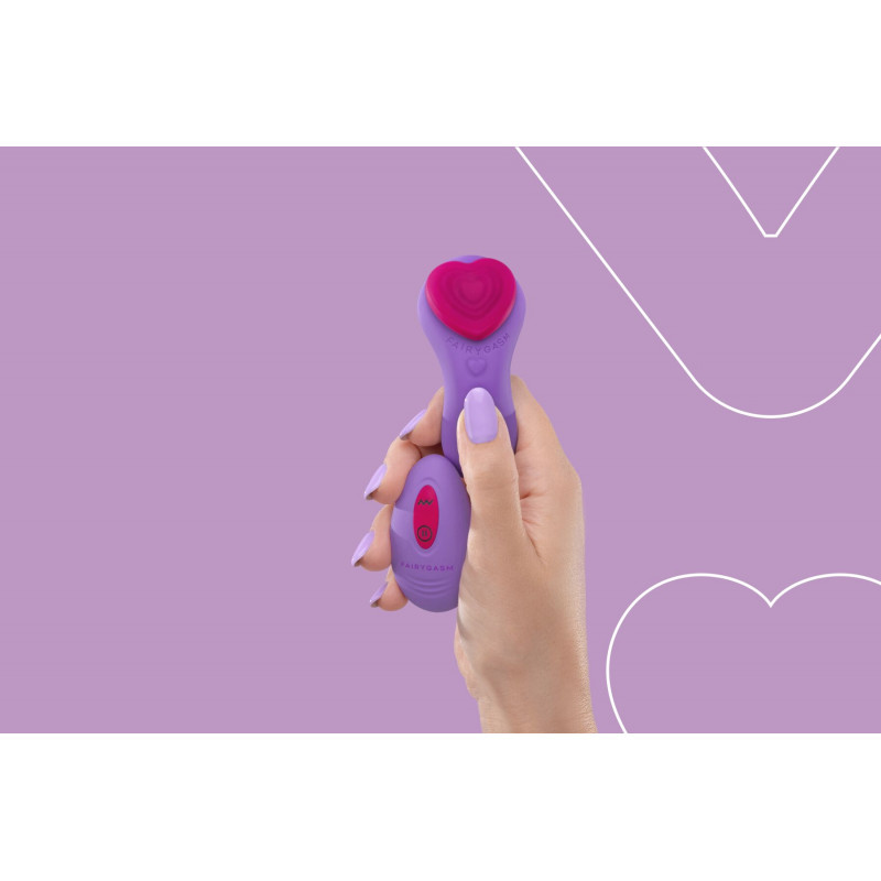 FairyGasm HeartGem вібратор для трусиків фіолетовий - деталі брендування FairyGasm