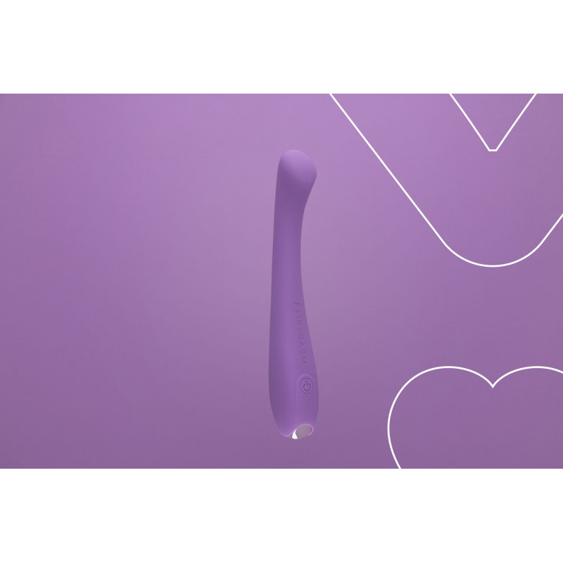 Вібратор для точки G FairyGasm MerryWand фіолетовий - зручна ручка, управління