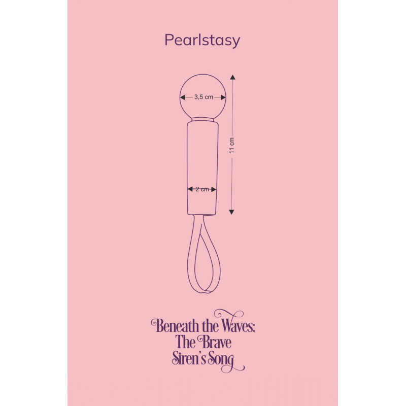 Мінівібромасажер FairyGasm Pearlstasy синій, повний комплект - все необхідне для насолоди