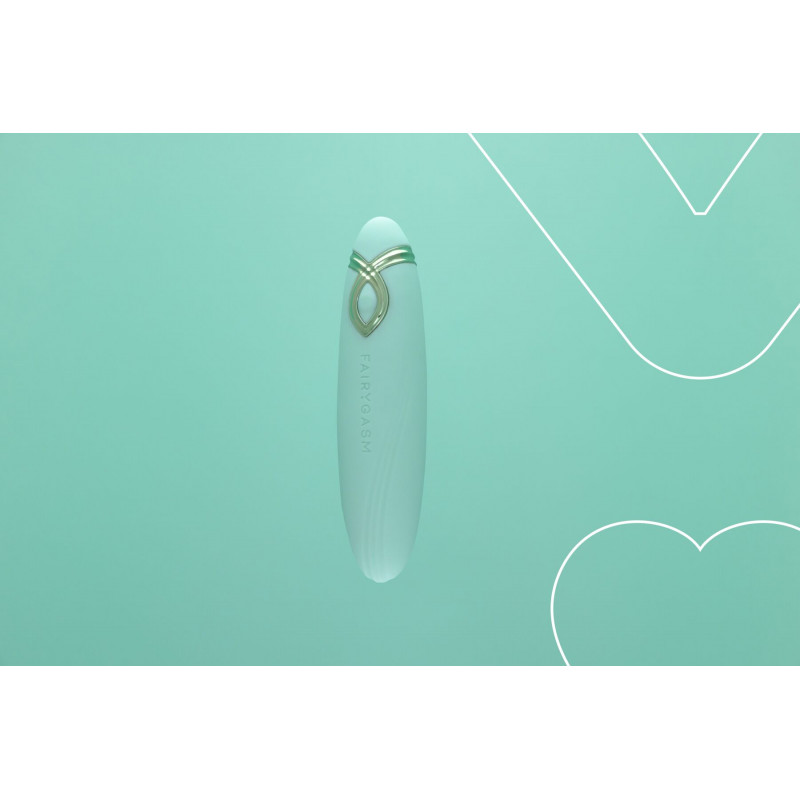 Мінівібратор FairyGasm PleasureArrow зелений - у порівнянні з рукою, компактність