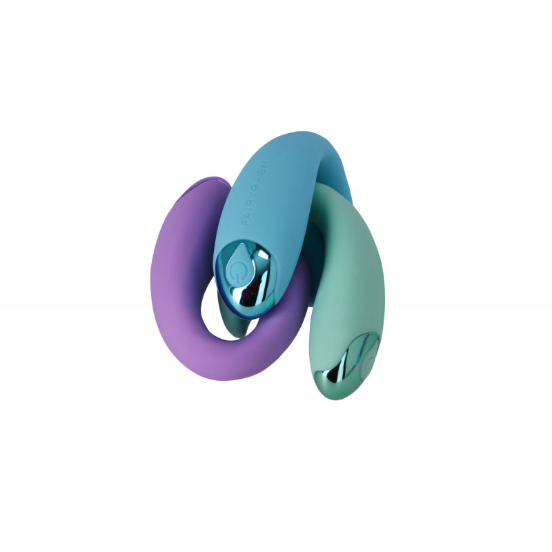 Вібратор для пар FairyGasm PleasureBerry зелений, бренд FairyGasm, логотип