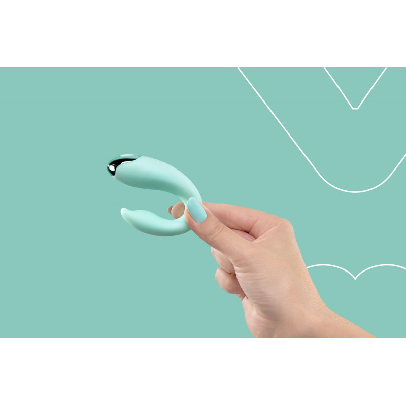 Набір: вібратор FairyGasm PleasureBerry зелений, кейс, пульт ДК