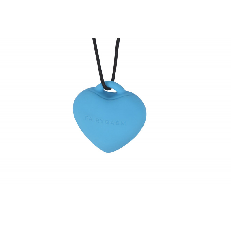 Мінівібратор FairyGasm PleasureStone Сердечко blue, текстура матеріалу, гладка поверхня