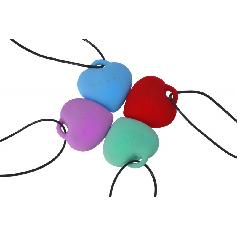 Мінівібратор FairyGasm PleasureStone Сердечко blue, загальний вигляд, елегантний дизайн