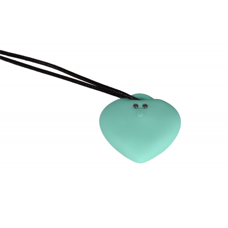 Упаковка мінівібратора FairyGasm PleasureStone Сердечко зелений, стильний дизайн бренду.