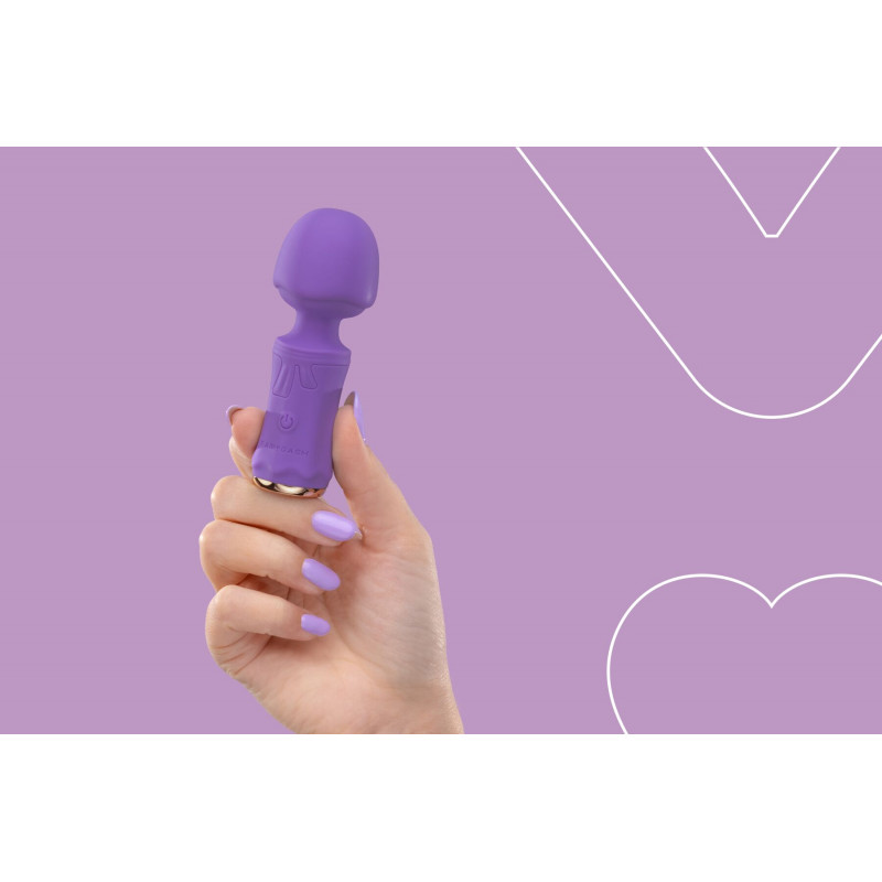 Мінівібромасажер FairyGasm SecretFuntasy фіолетовий - в дії (ілюстрація)