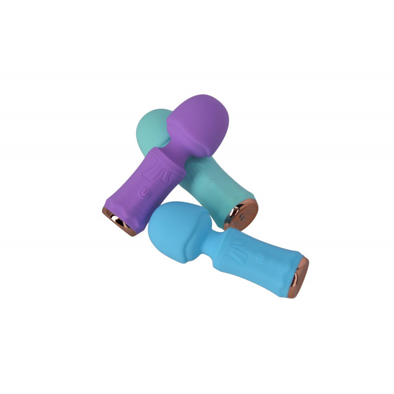 Мінівібромасажер FairyGasm SecretFuntasy фіолетовий - бічний вигляд з деталями