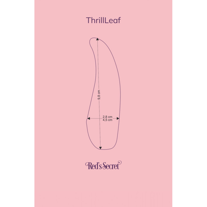 Вібратор-язичок FairyGasm ThrillLeaf blue - блискуча поверхня