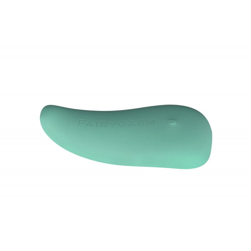 Деталізований вигляд вібратора-язичка FairyGasm ThrillLeaf green, акцент на гнучкість