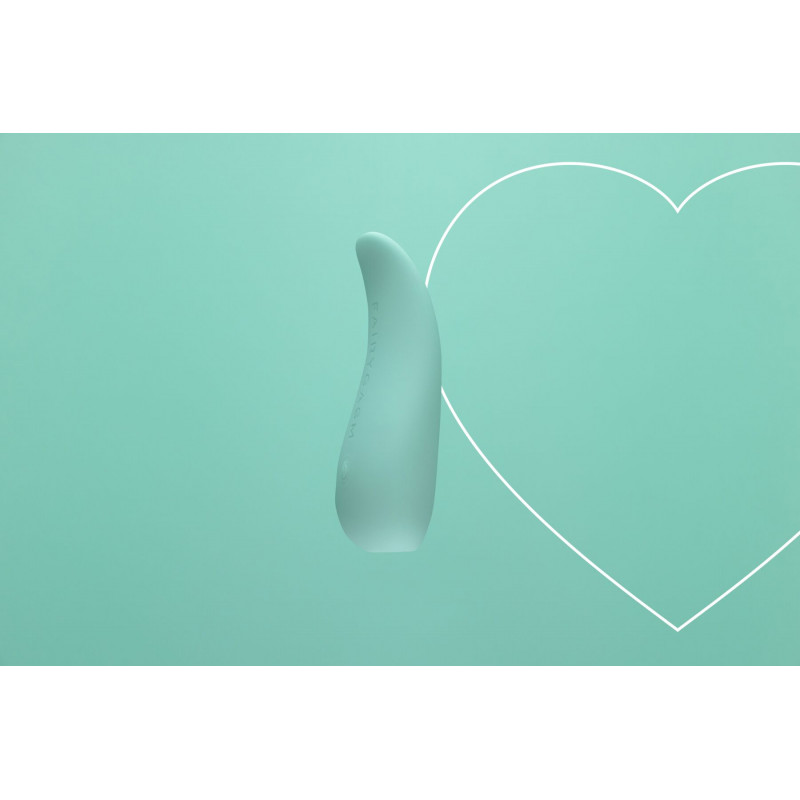 Текстура силікону вібратора FairyGasm ThrillLeaf green, приємна на дотик