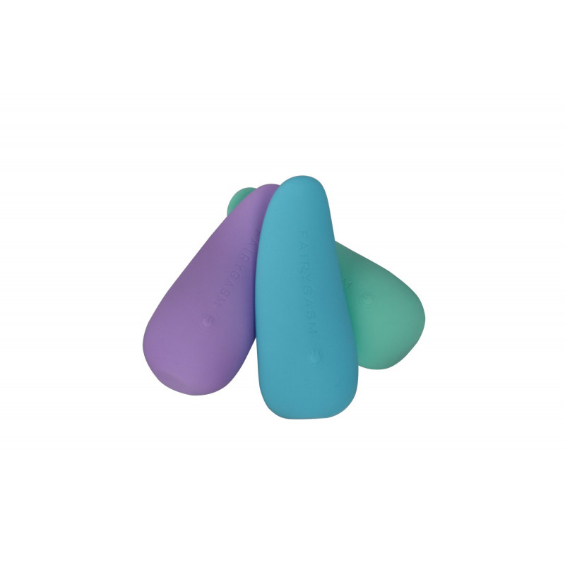 Стилізоване фото вібратора-язичка FairyGasm ThrillLeaf green, що передає атмосферу чуттєвості