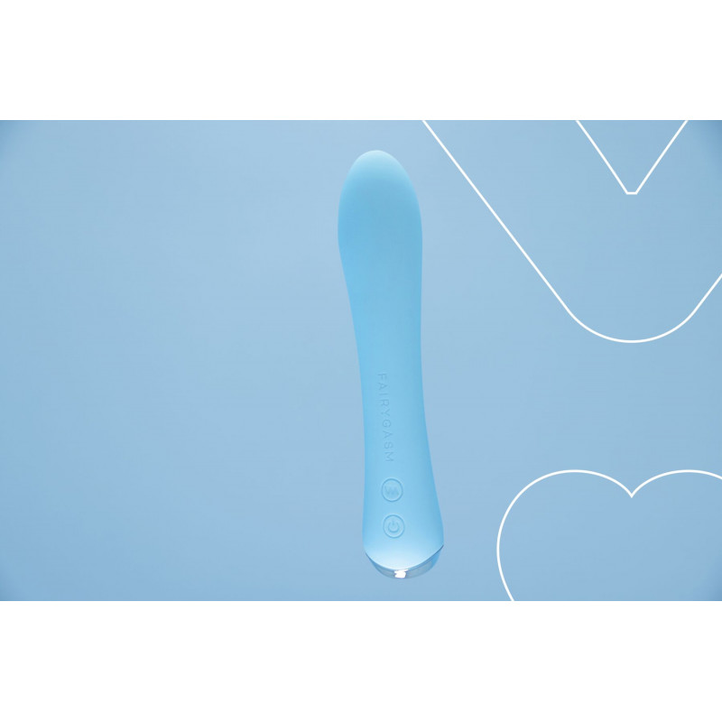Вібратор FairyGasm WowGenie blue у всій своїй красі, акцент на блакитний колір