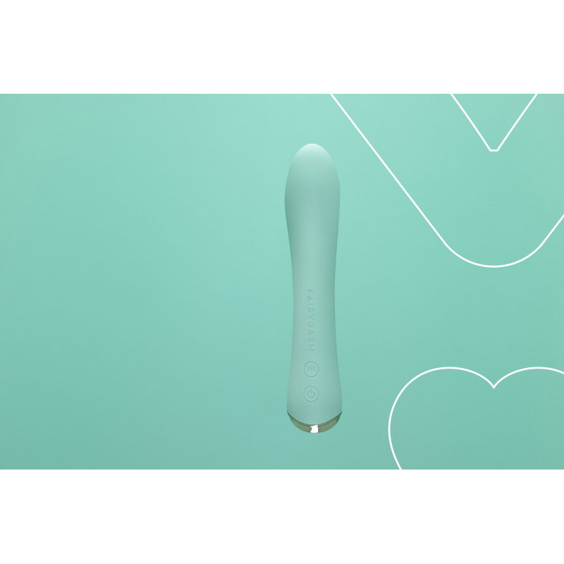 Деталі елементів керування вібратора FairyGasm WowGenie green, інтуїтивно зрозумілі кнопки