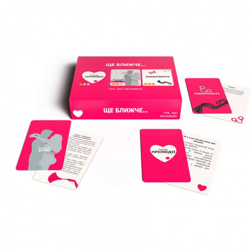 Еротична гра Bombat Game Ще ближче (UA) - вигляд збоку, упаковка, пластикова коробка