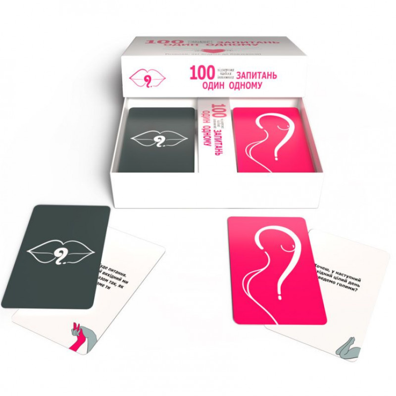 Еротична гра 100 запитань один одному Bombat Game (UA) - розкрита коробка з вмістом