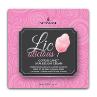 Лубрикант Sensuva Lic-o-licious Cotton Candy (6 мл) маслянистый без сахара
