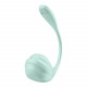 Смарт-віброяйце Satisfyer Smooth Petal Connect App Mint - крупний план текстури, силіконова поверхня