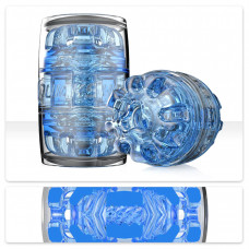 Мастурбатор Fleshlight Quickshot Turbo Blue Ice, компактний наскрізний