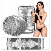 Двосторонній мастурбатор Fleshlight Quickshot Stoya компактний наскрізний зі зліпка вульви та ануса порнозірки
