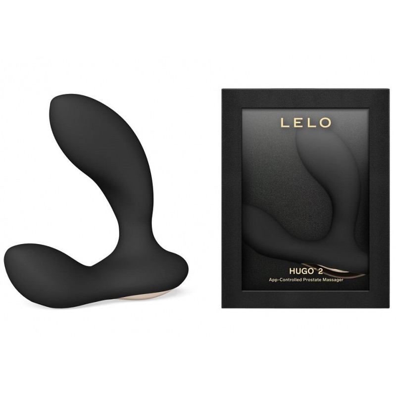 Масажер простати LELO Hugo 2 Black: вид зверху, елегантний дизайн