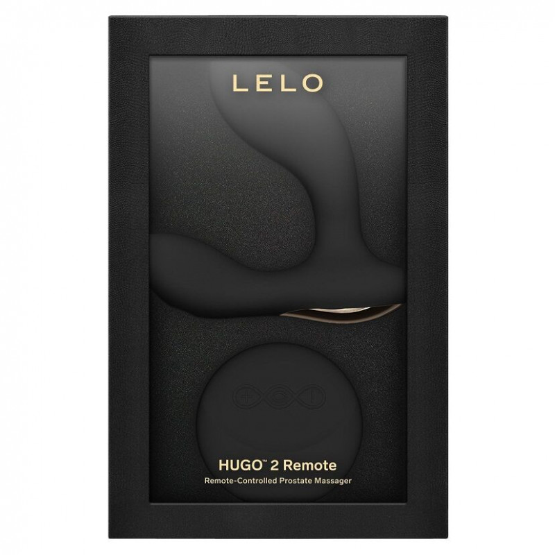 LELO Hugo 2 Remote, текстура матеріалу, гладка поверхня, чорний колір