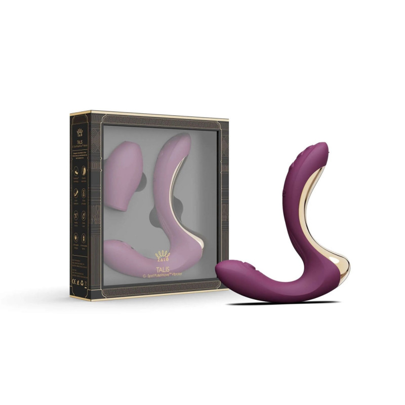 Упаковка вібратора Zalo Talis G-Spot PulseWave Velvet Purple – стильна коробка для безпечного зберігання
