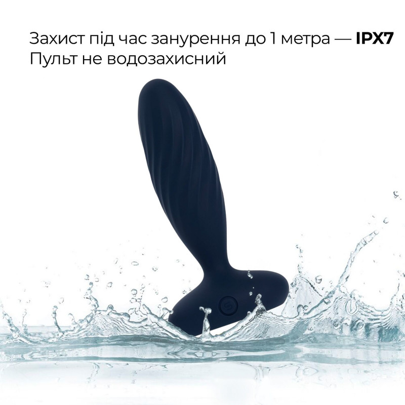 Аксесуари до анальної смарт-вібропробки Svakom Jordan Navy Blue