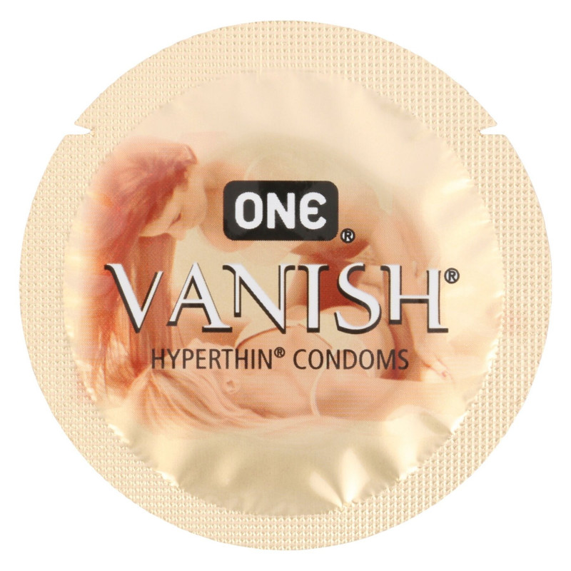 Текстура презерватива ONE Vanish Hyperthin, ультратонкого, деталі