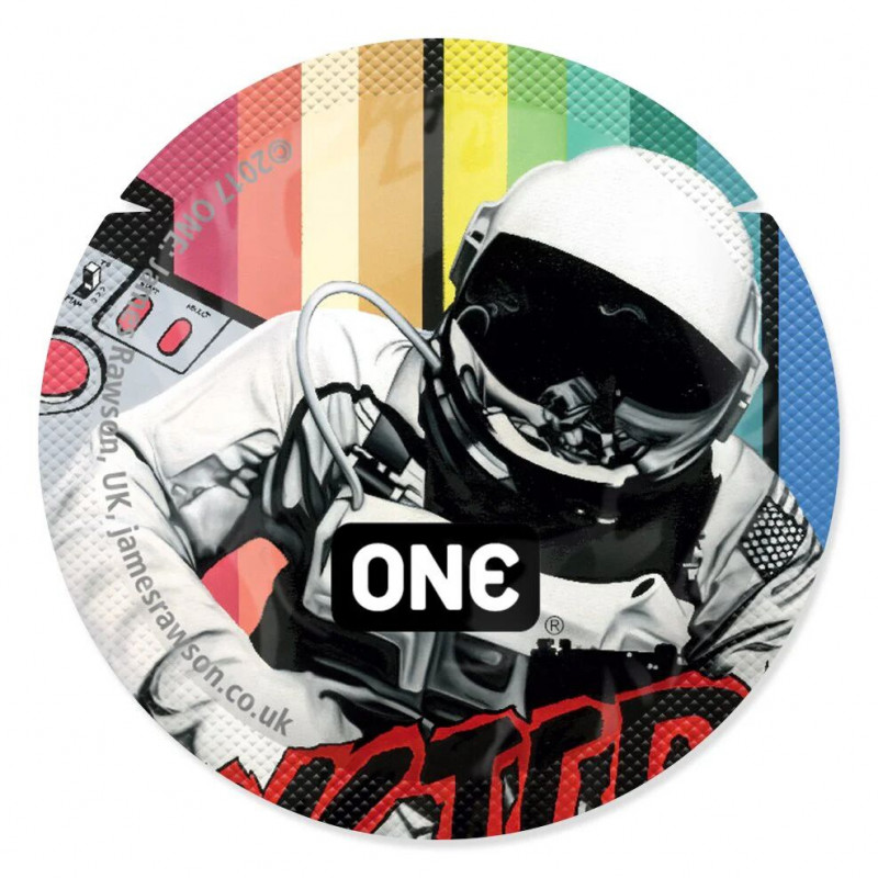 Презервативи ONE Classic Select Artist Collection, детальний вигляд тубуса