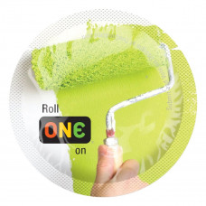Презерватив ONE Color Sensations Roll ONE on, 1 шт, салатовий, гладенький, зі змазкою — Keks-Hub