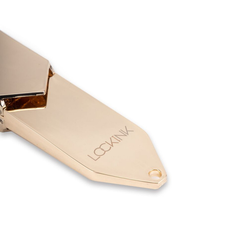 БДСМ-набір LOCKINK Teasing & Impact-Play Brown: вид збоку на ергономічний дизайн