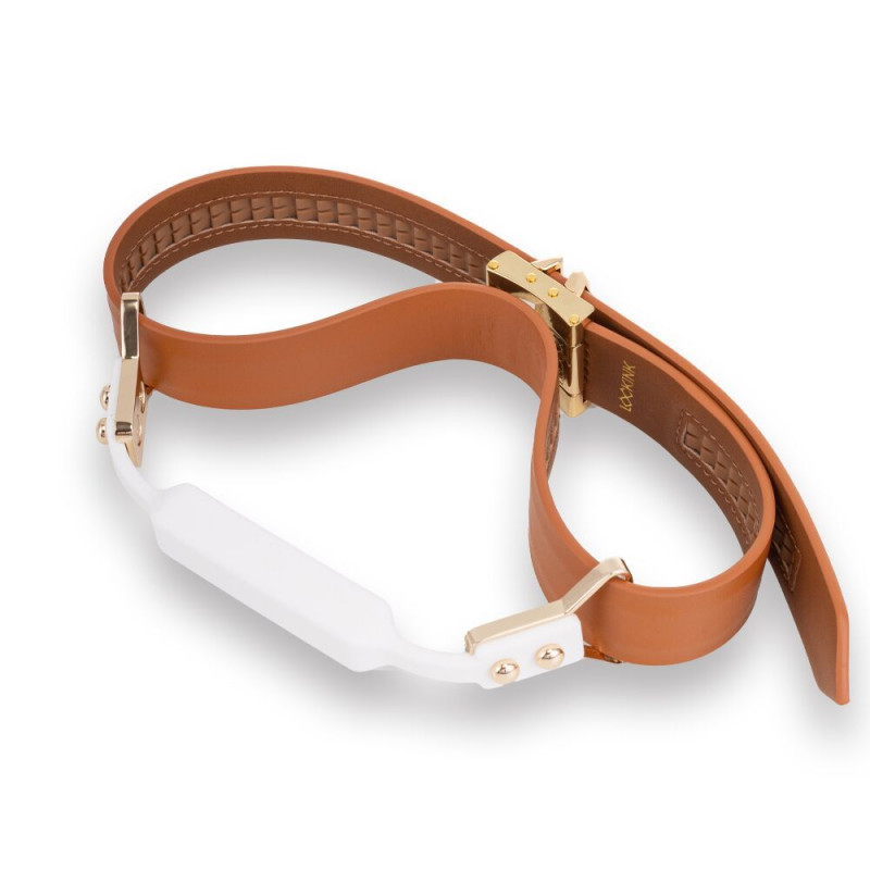 БДСМ-набір LOCKINK Teasing & Impact-Play Brown: елементи для гри та шоку